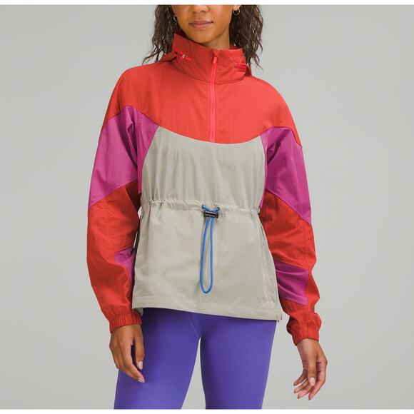 Lululemon 'Evergreen' Pink Anorak Jacket Size 10